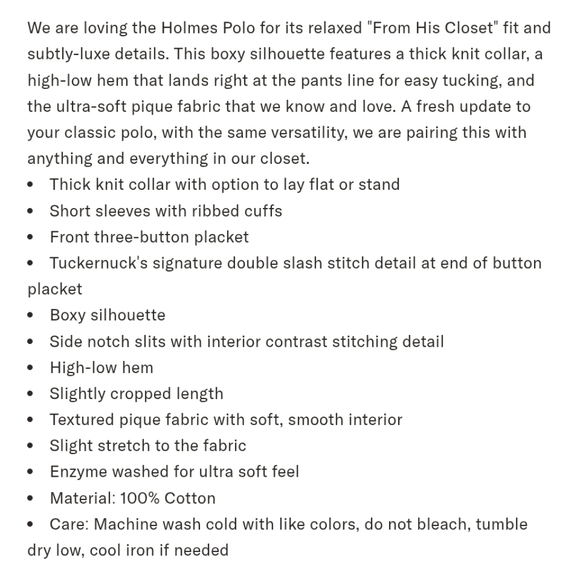 Tuckernuck Navy Pique Holmes Boyfriend Polo - Picture 10 of 12